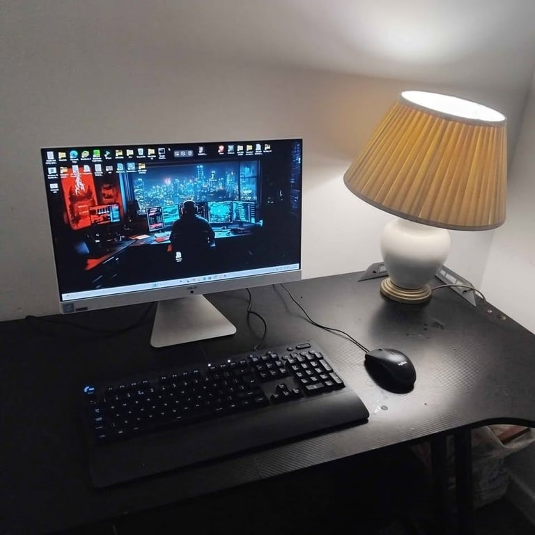 Desktop Setup - Desk inc - All IN One