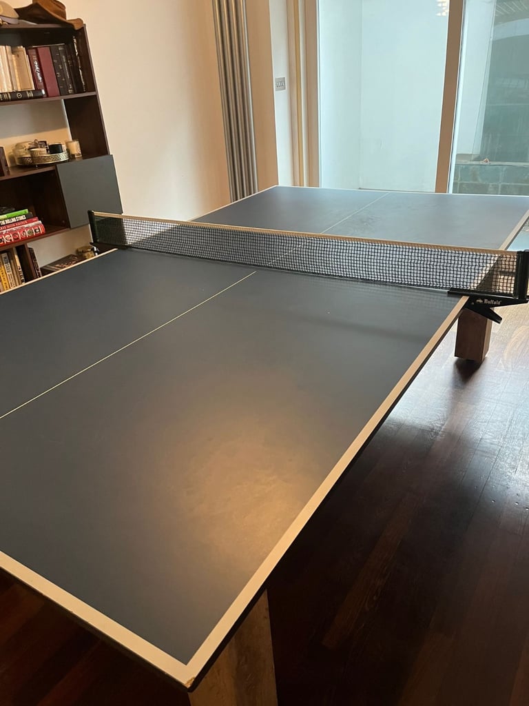 Pool table with table tennis top