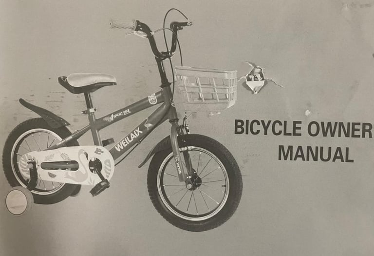 Brand New Kids' Bike for Ages 4-7 with Training Wheels and Basket – Unopened