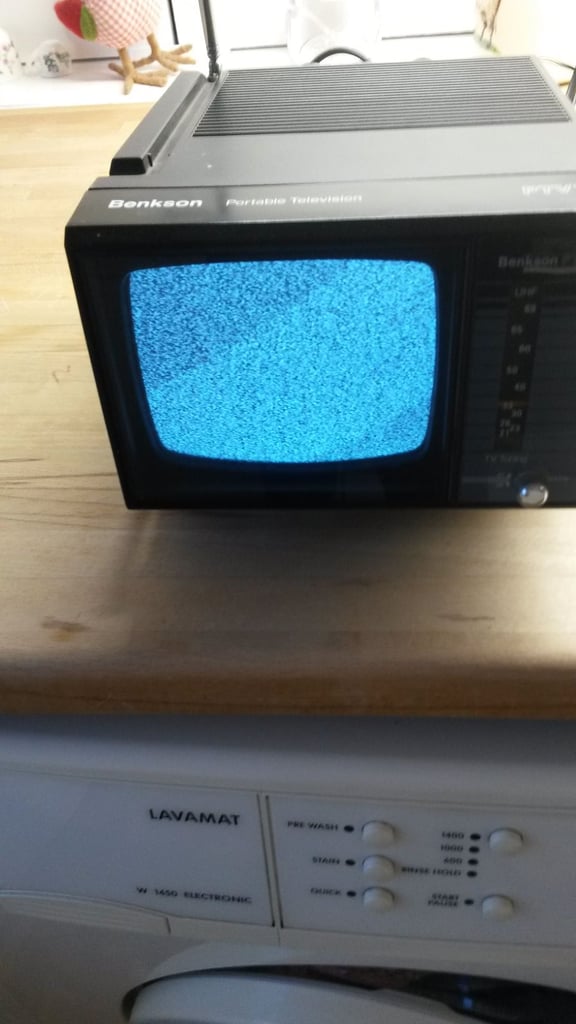 image for Television altered into a lamp works well as it incorporates original tv screen been  added to 