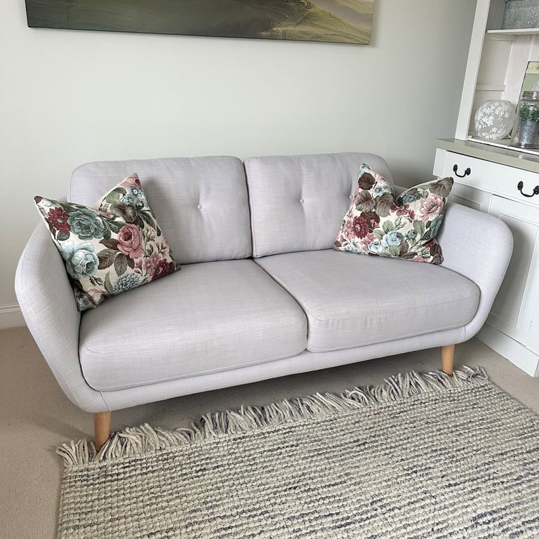 image for John Lewis light Grey Arlo Medium Sofa. Very good condition. Could deliver