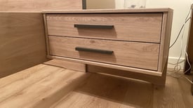 Wiemann Brussels 2-Drawer Bedside Cabinets - Floating