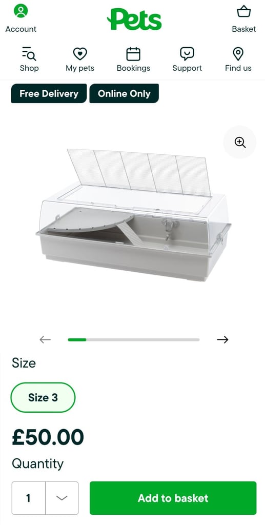 *unused* large Ferplast cage (with new accessories)