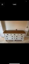 Wooden side table/ draws 