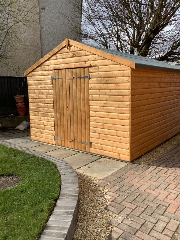 image for Heavy Duty 14x10 Workshop 20mm Log effect 