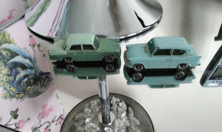 2 Lesney die cast cars Austin Cambridge & Ford anglia 