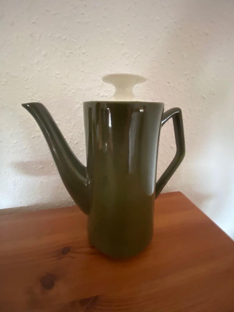 image for Beswick coffee pot 1958 pattern sage green