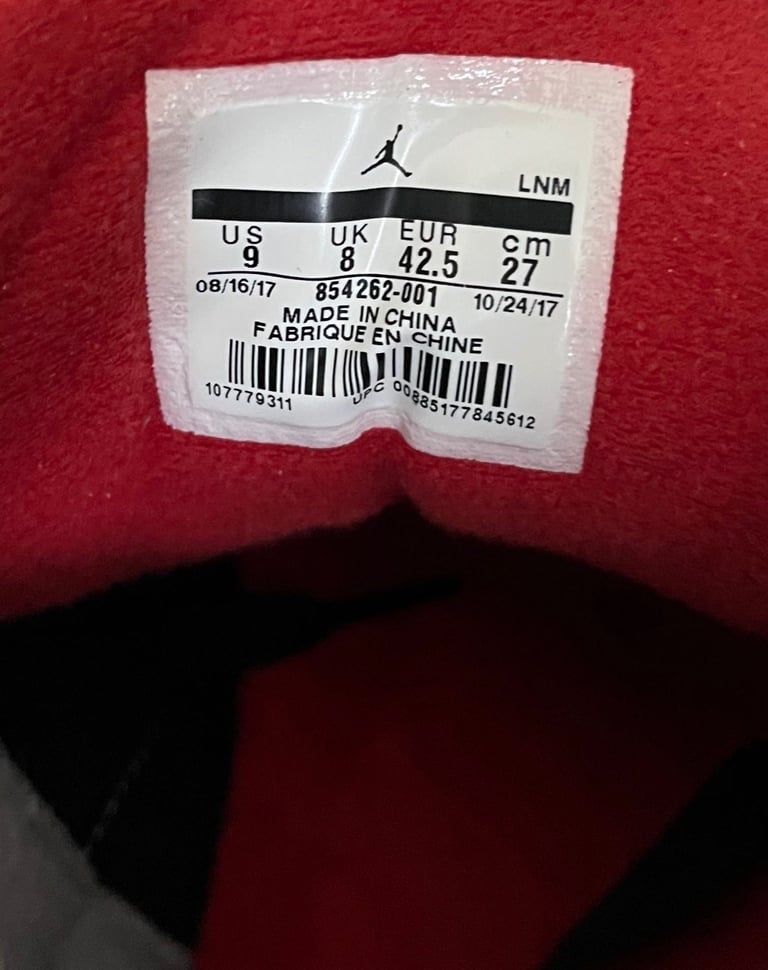 Nike Air Jordan Black Cement 3 Trainers Sneakers (Asics LV Rick Owens Represent Cole Buxton)