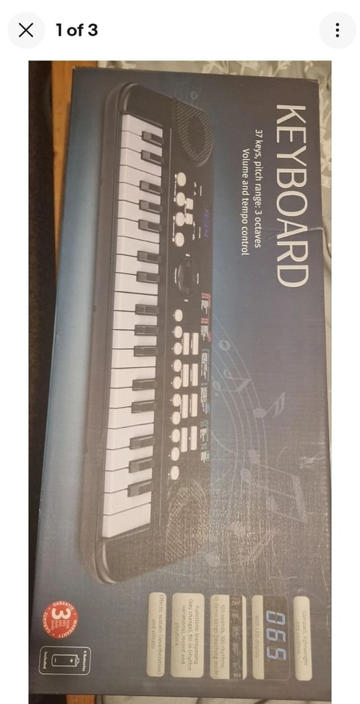 Keyboard Piano 37 Keys, 3 Octaves