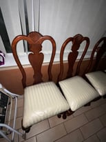 X6 Mahogany Dining Room Chairs 