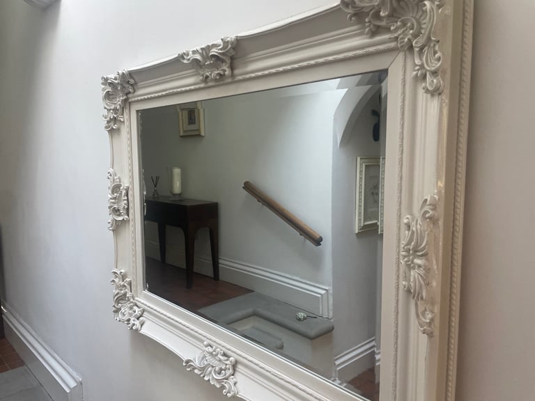White decorative Mirror