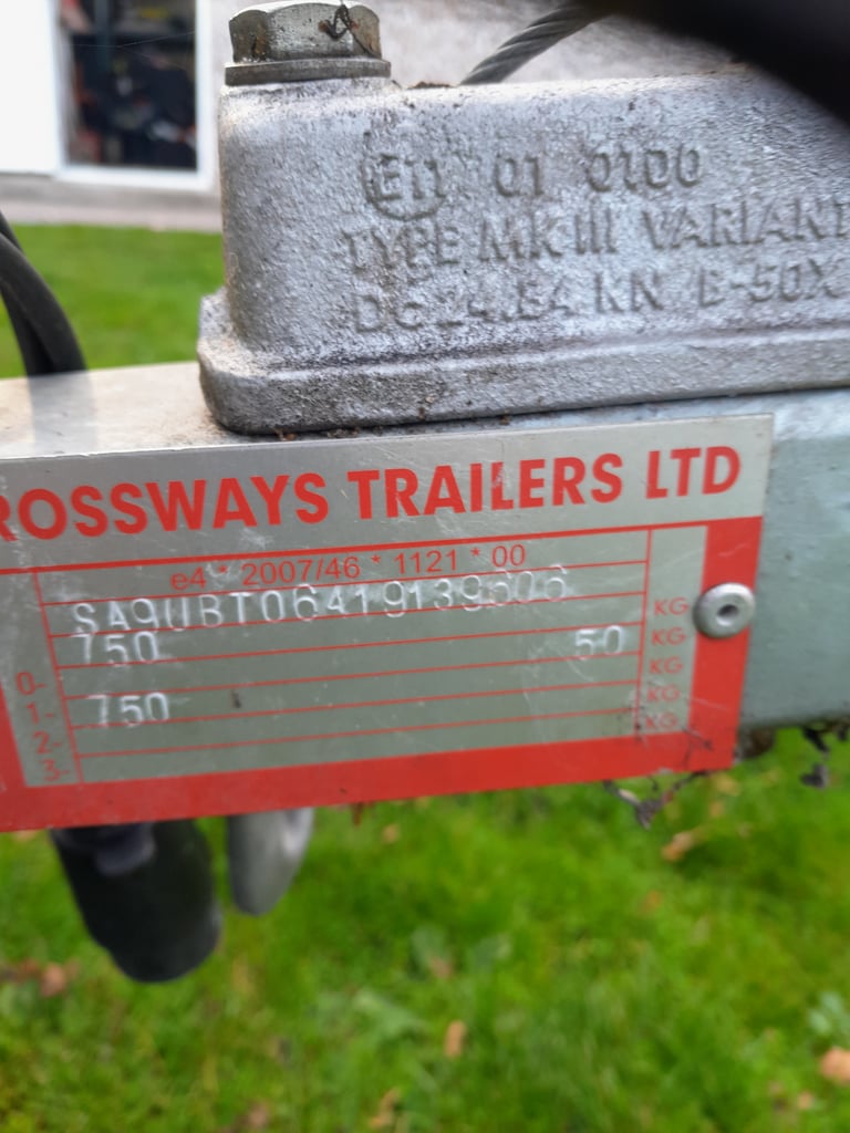 Wessex 750 kgs car trailer