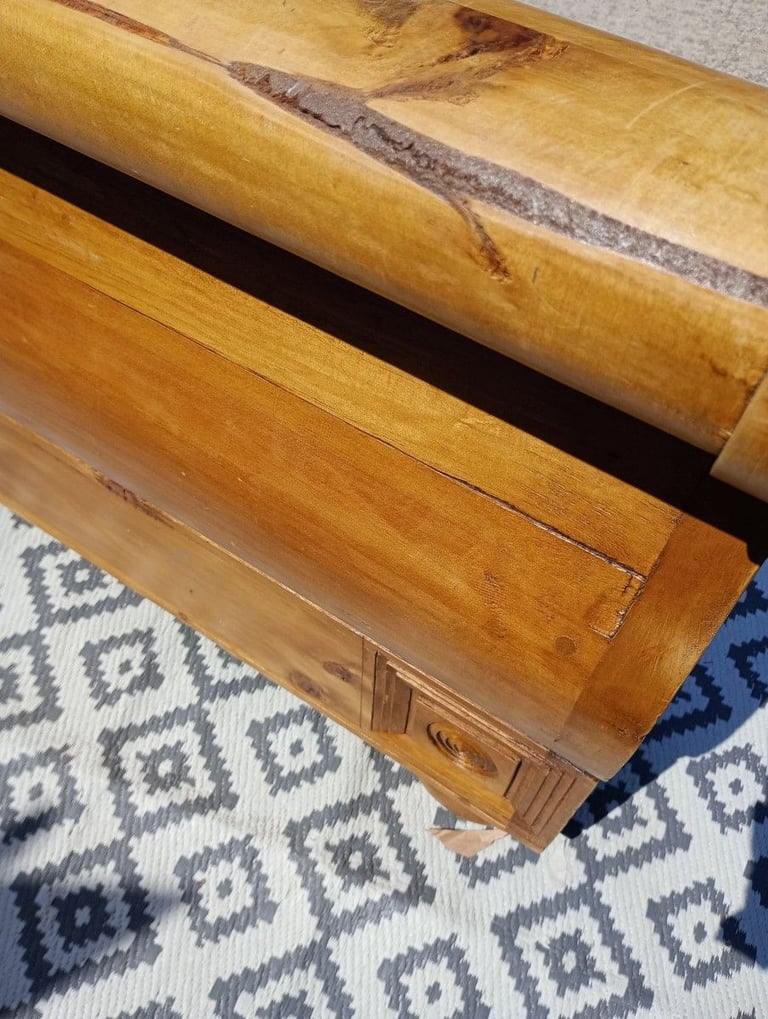 Wood Sleigh Bed Frame King Size (parts needed)