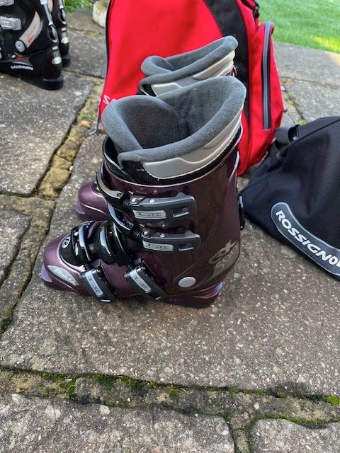 Salomon 7.0 Ski Boots and Boot Bag and Raichle QR500 Ski Boots and Boot Bag