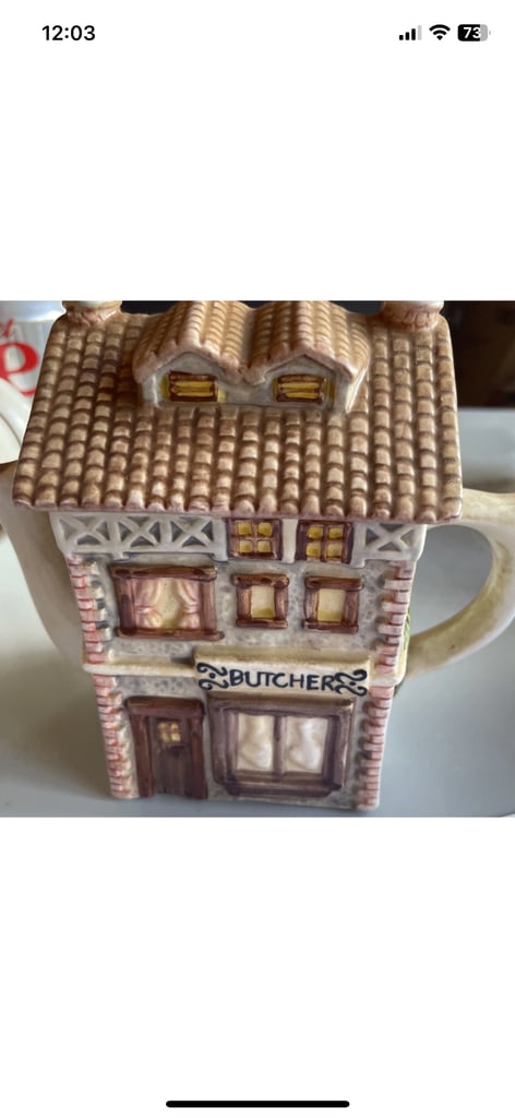 image for Novelty Leonardo tea pot (butchers)
