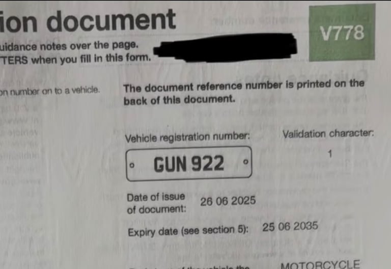 image for Dateless private cherished personalised registration plate GUN 922