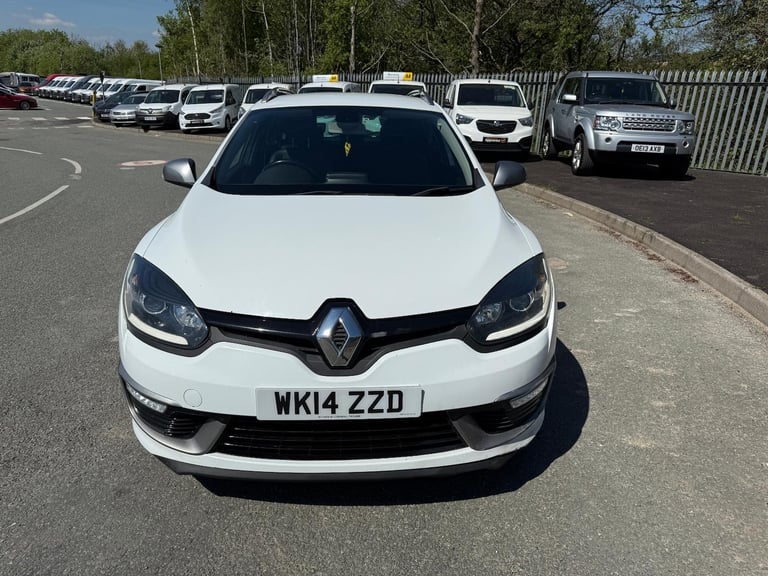 2014 14 REG RENAULT MEGANE GT LINE TOMTOM DCI 1.5 DIESEL WHITE ESTATE
