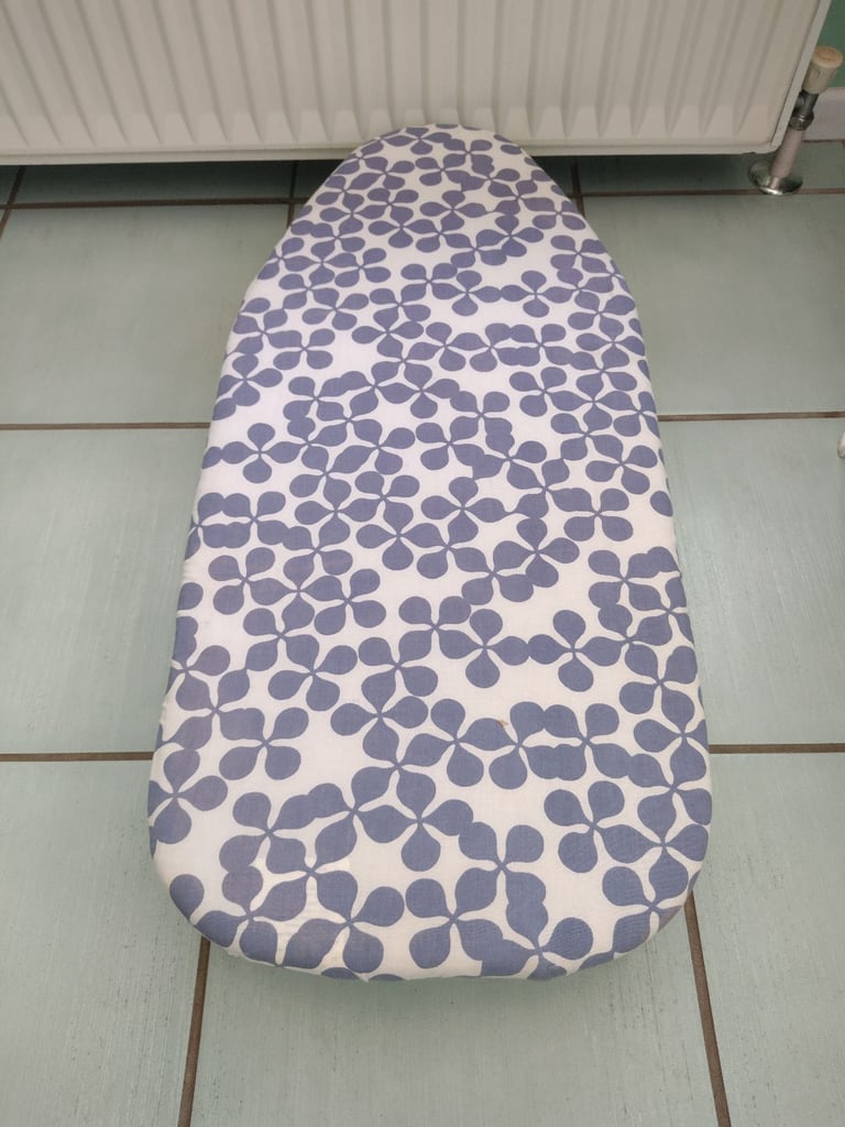 Table Top/Travel Ironing Board with tie on Cover. In excellent & clean condition!