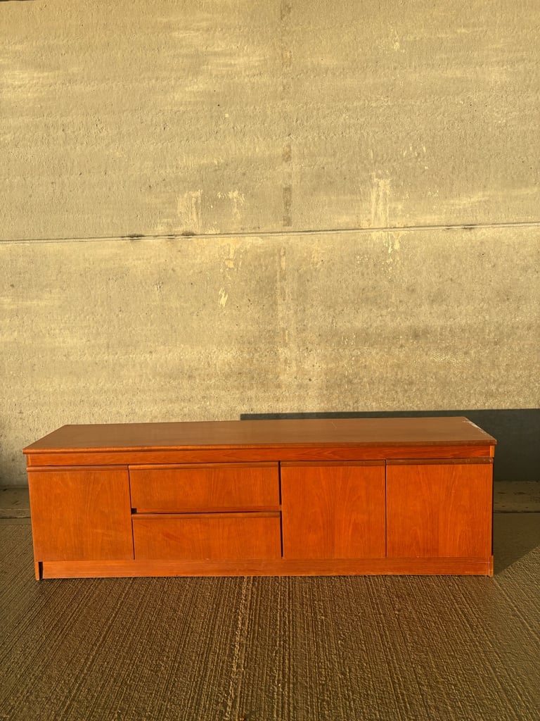 Mid-Century Teak Meredew Long Sideboard - Vintage Retro Style 