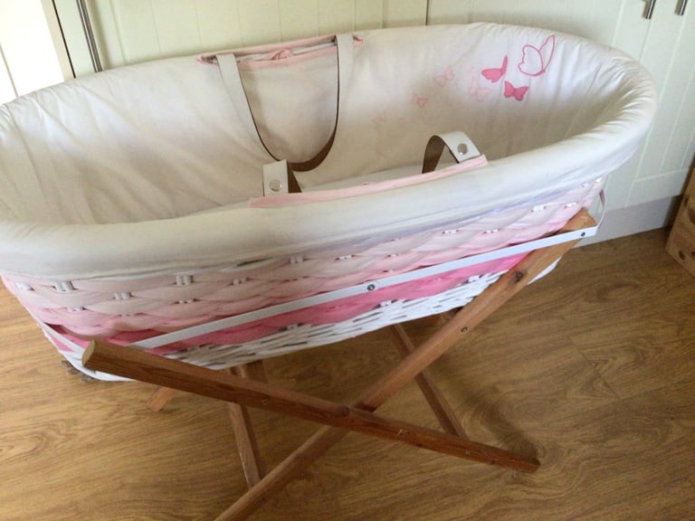 image for Moses Basket On Stand.