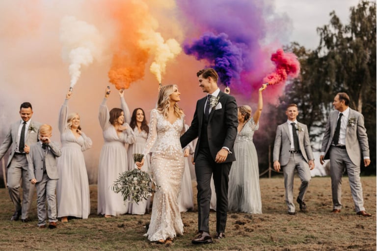 ENOLA GAYE RING PULL WEDDING PARTIES GENDER REVEAL ENTRANCE SMOKE FLARES, SMOKE BOMBS