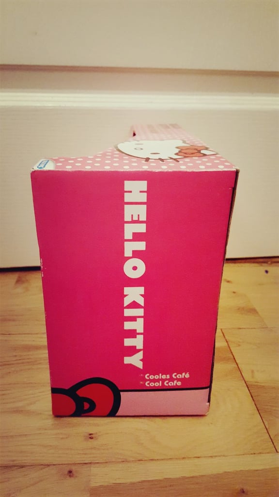 blue box hello kitty cool cafe cake shop bakery restaurant & mini figure set new unused