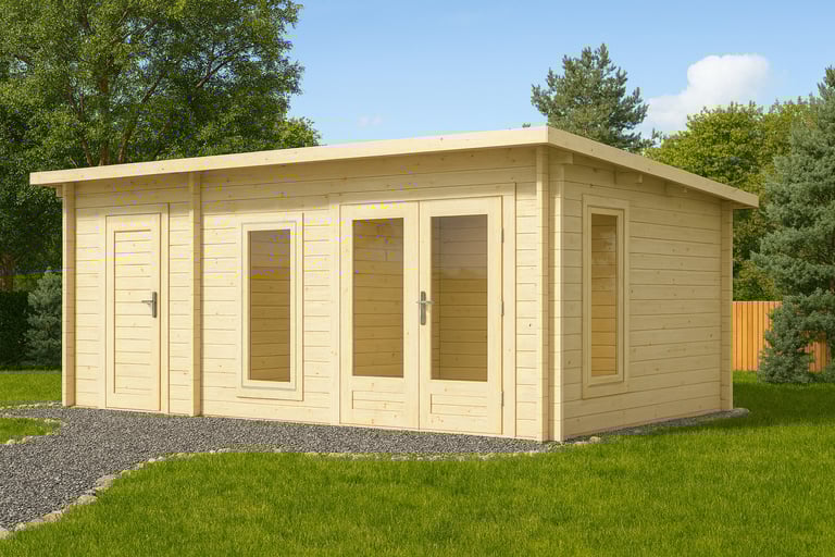 Log cabin Dover 6m x 4m. Summer house, garden room, rest room, office, gym.