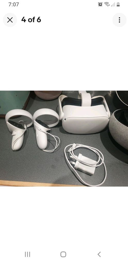 The Meta Quest 2 headset with hard carry case 