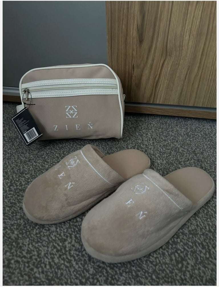 image for Polish designer Maciej Zien slippers and make up bag