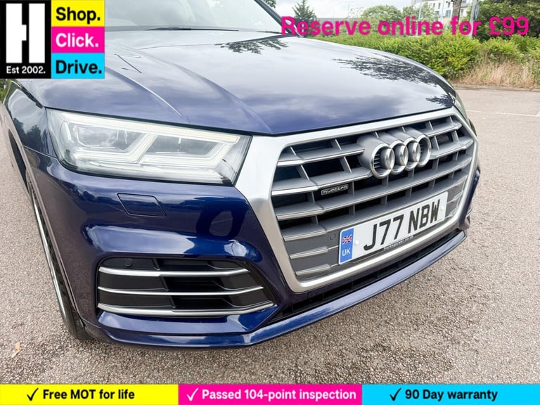 2017 Audi Q5 2.0 TFSI S line S Tronic quattro Euro 6 (s/s) 5dr ESTATE Petrol Automatic