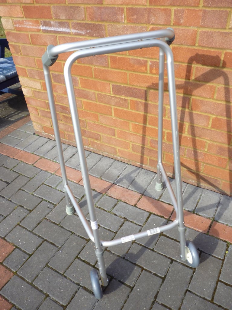 Mobility pair of fully adjustable crutches,walking frame on wheels & fully adjustable walking stick.