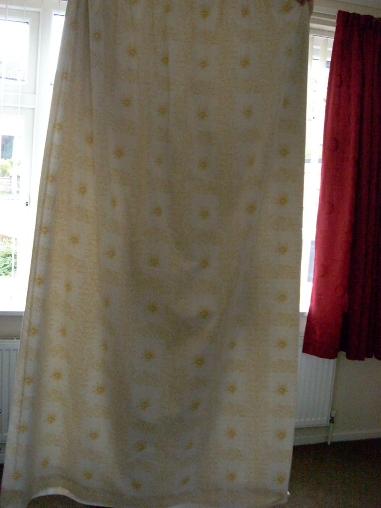 image for YELLOW AND WHITE CURTAINS