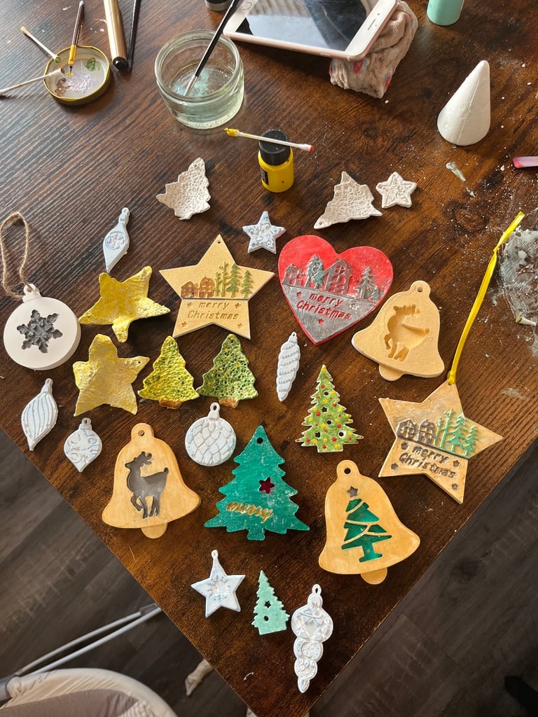 Hand made Christmas decorations 