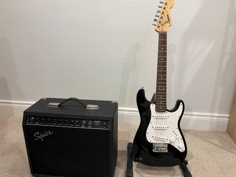 image for Fender Squier 3/4 length guitar and amp