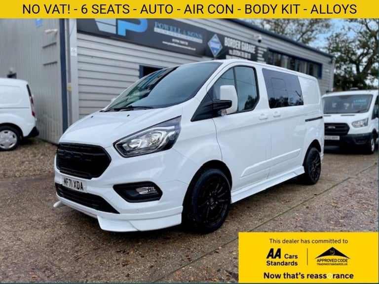 2021 Ford Transit Custom 2.0 EcoBlue 185ps Low Roof D/Cab Limited Van Auto PANEL VAN DIESEL Autom...