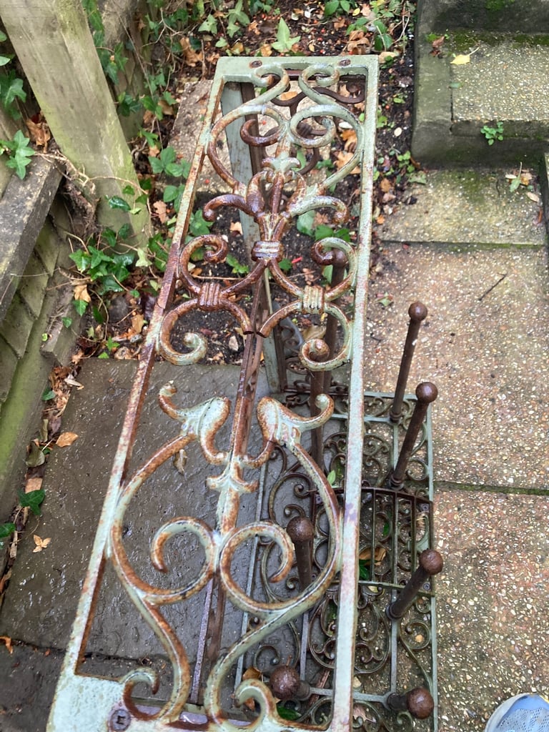 Wrought iron boot rack