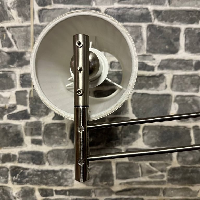 Adjustable Modern Table Lamp with White Shade