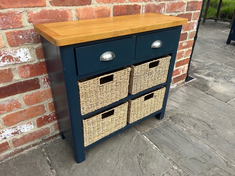 Oak & Navy Painted Sideboard - Great Condition 