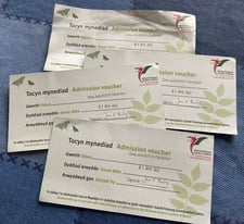 4 tickets to National Botanic Garden Of Wales - use by 1st April