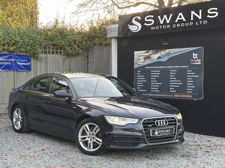 2014 Audi A6 3.0 V6 TDi Quattro S-Line Diesel Auto 4 Door Saloon Blue