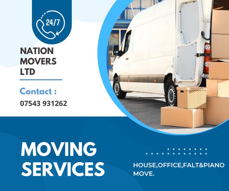 image for 24/7 Man and Van Hire House Office Piano Movers Rubbish Removals Furniture Delivery Packing