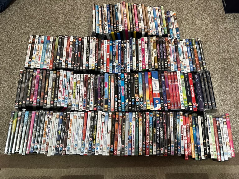 Job lot of 215 dvd films / tv shows