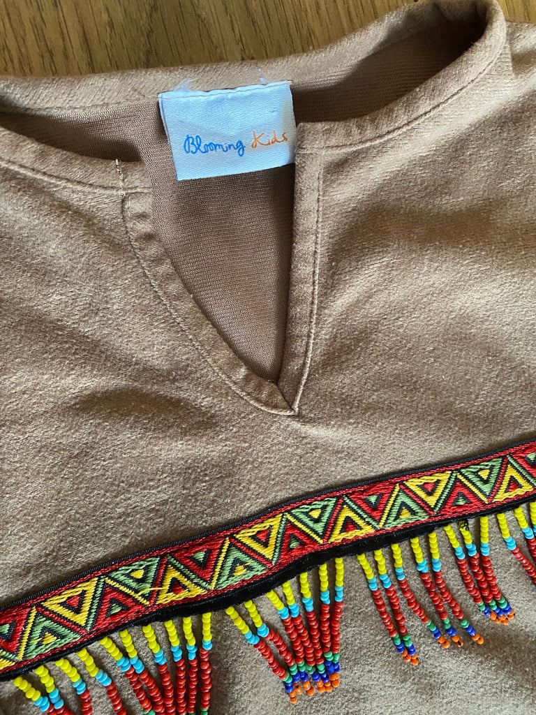 HALLOWEEN KIDS NATIVE AMERICAN INDIAN KIDS DRESS UP COSTUME BLOOMING MARVELLOUS AGE 3-4 YEARS 