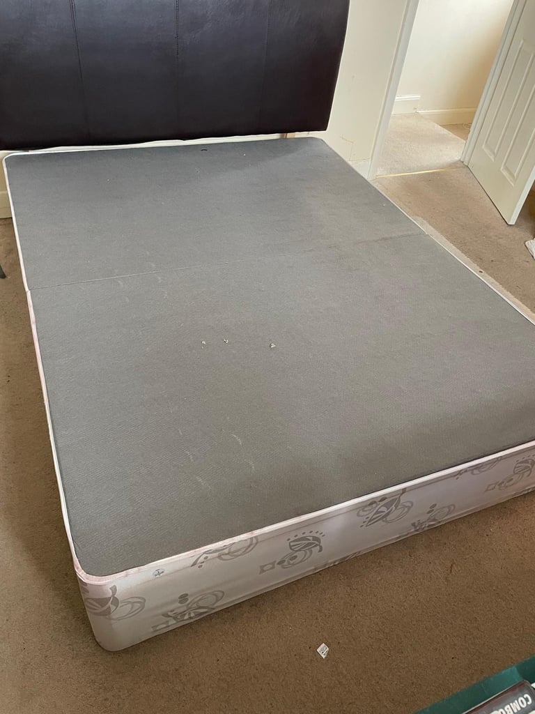 image for King size Divan bed base + Headboard 