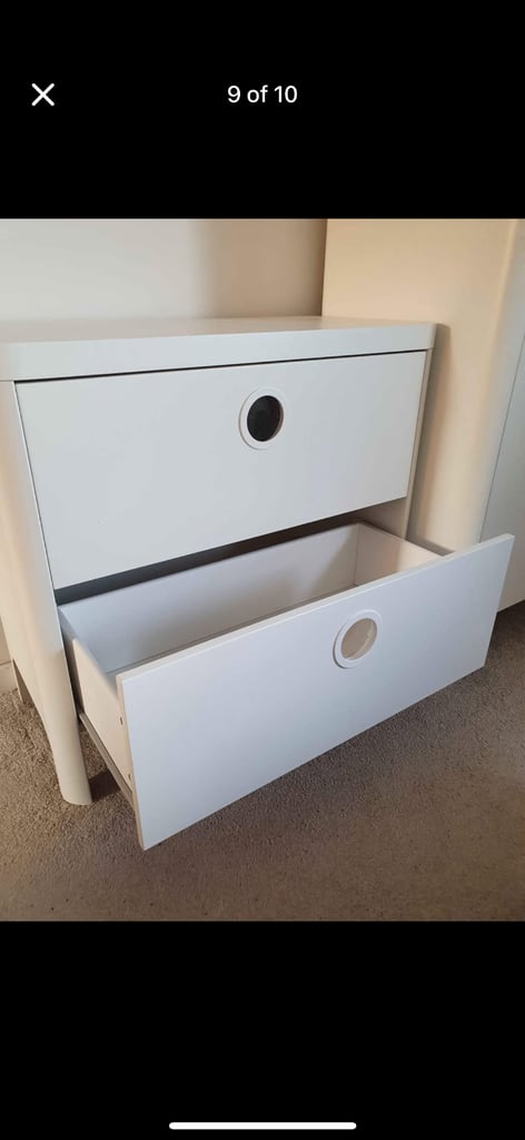 IKEA BUSUNGE Wardrobe and Drawers Nursery Furniture 