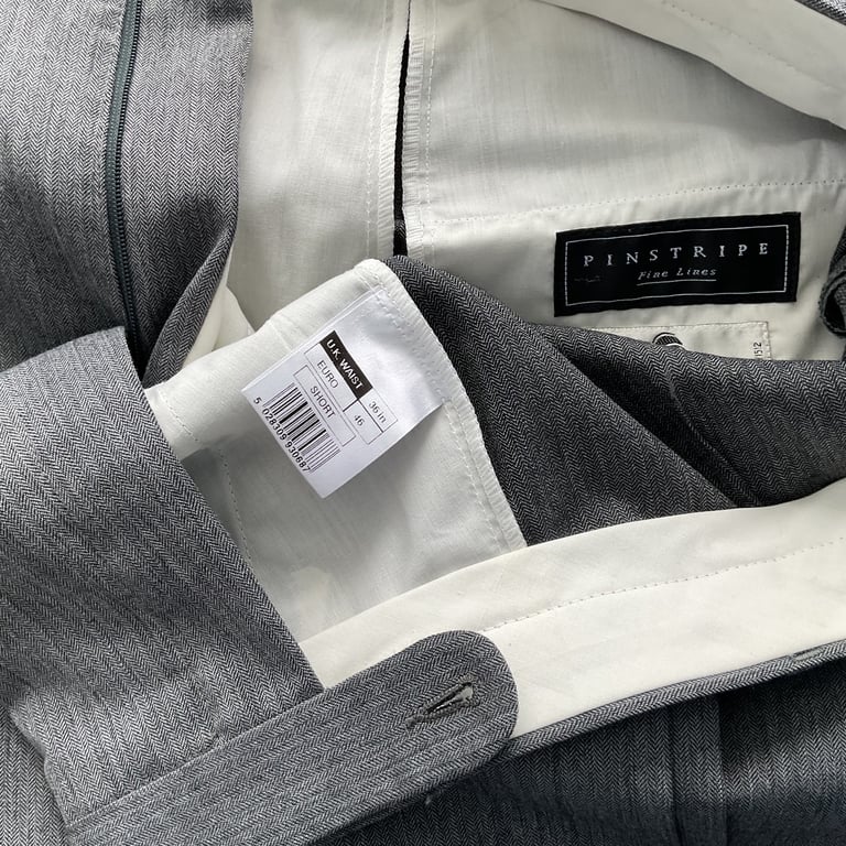 Men’s Single Breasted Grey Suit