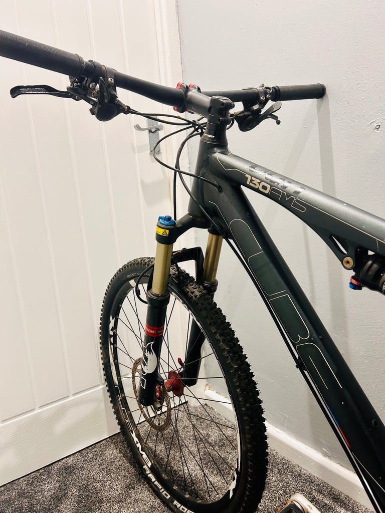Cube Full Suspension 130 AMS Pro Mountain Bike. Fox Suspension