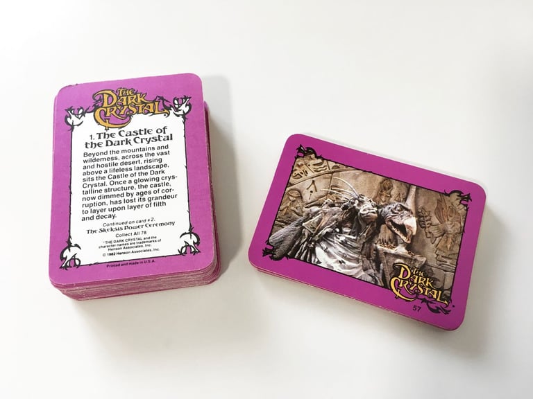 image for 1982 The Dark Crystal Complete Vintage Trading Collectors Cards 1980s 80s