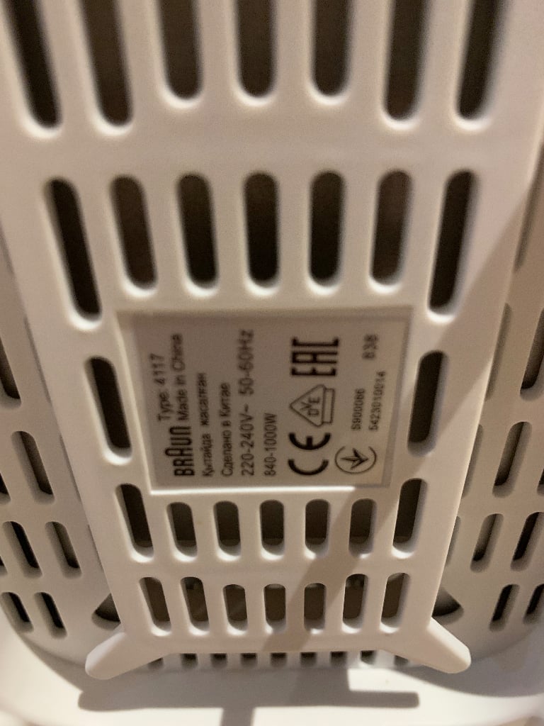 Braun PurEase Toaster Type 4117 White
