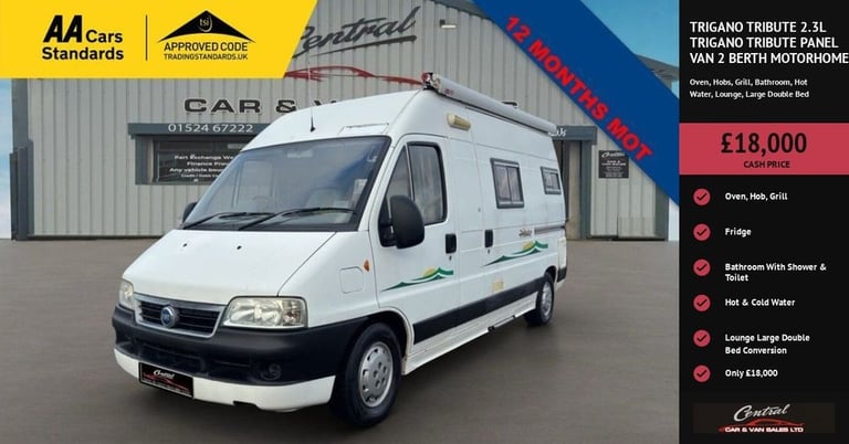 2005 TRIGANO TRIBUTE 2.3L Trigano Tribute panel van 2 berth motorhome CAMPERVAN Diesel Manual